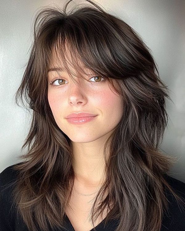 Layered Shaggy Hairstyle