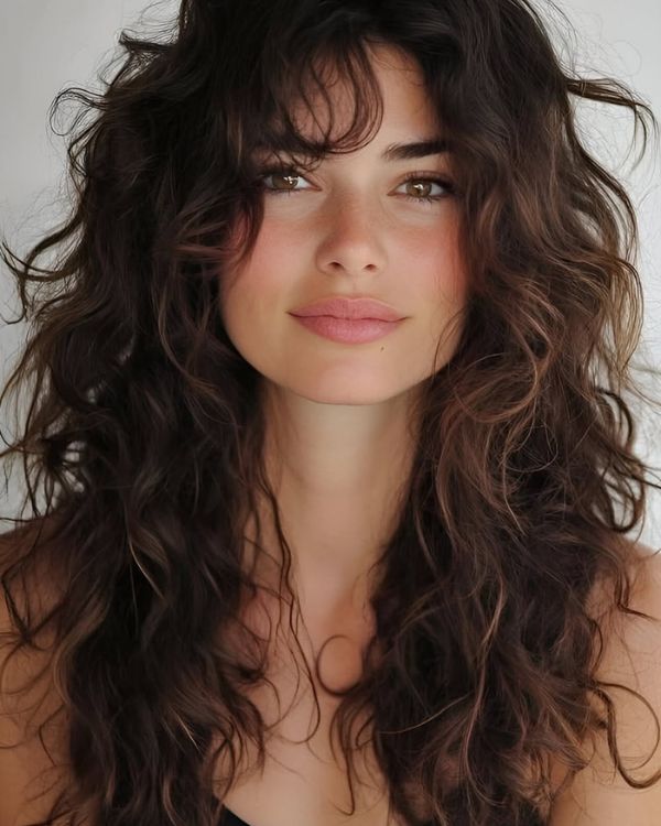 Long Curly Hair Women