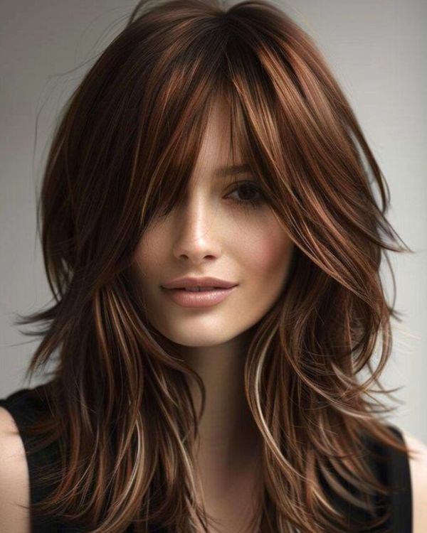 Long Textured Shaggy Hair with Short Sides