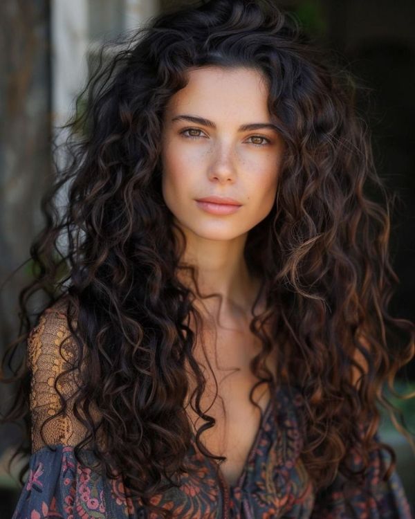 Long, Tousled Curls