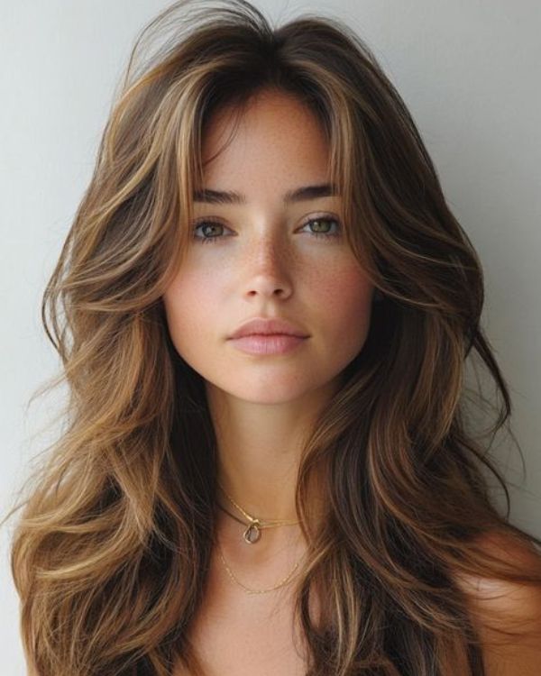 Middle Part haircut