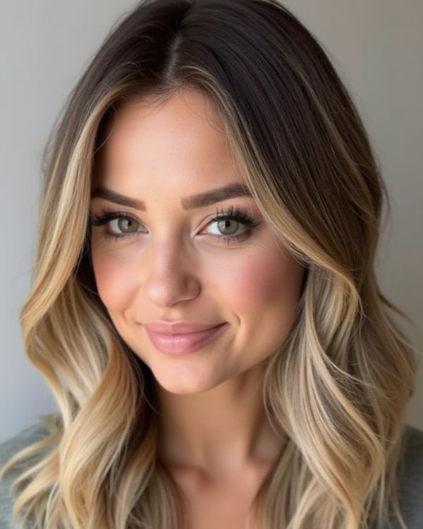 Middle Part with Taper fade