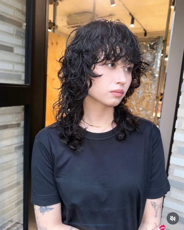 Permed Mullet Taper