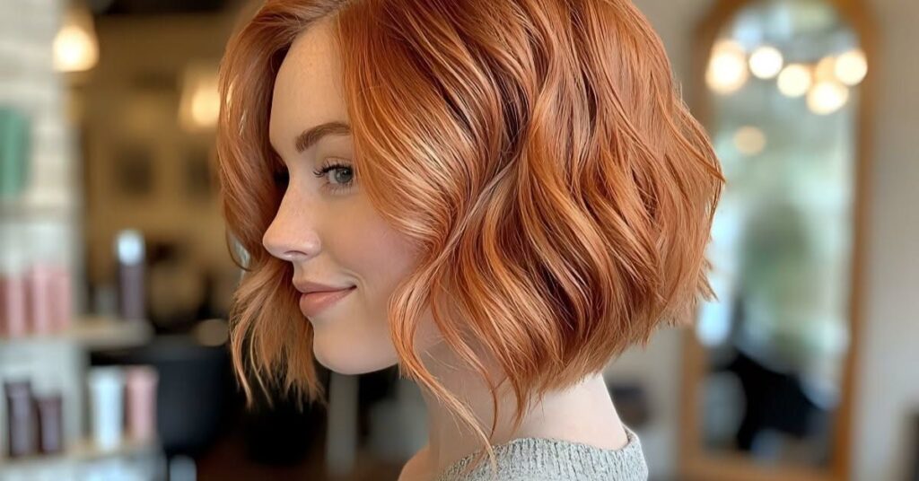 Short Hair Ideas of copper hair color