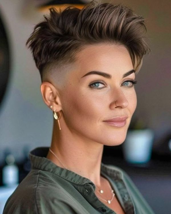 Textured Pompadour Fade