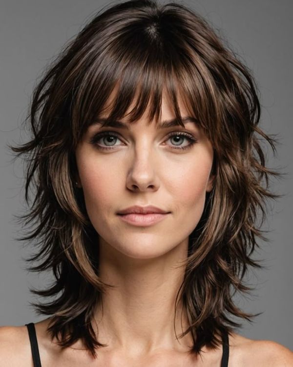 shaggy hairstyle