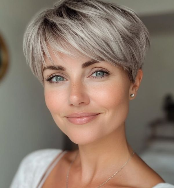 Choppy pixie cut
