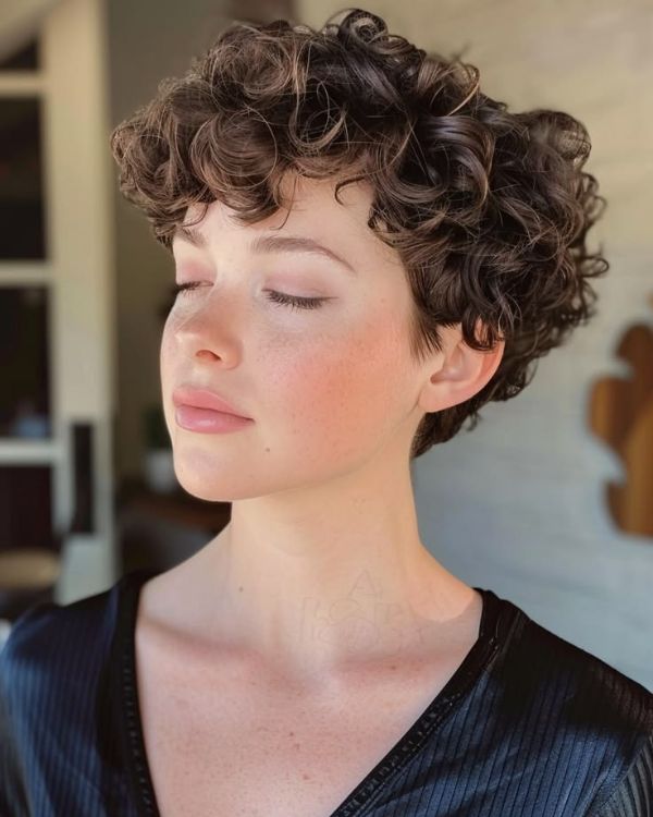 Curly Pixie Cut