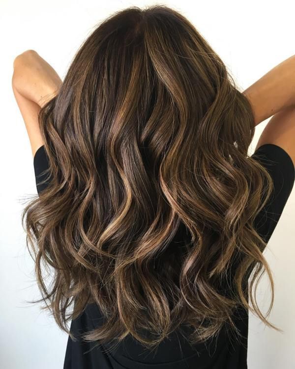 Long Brushed Back Curls