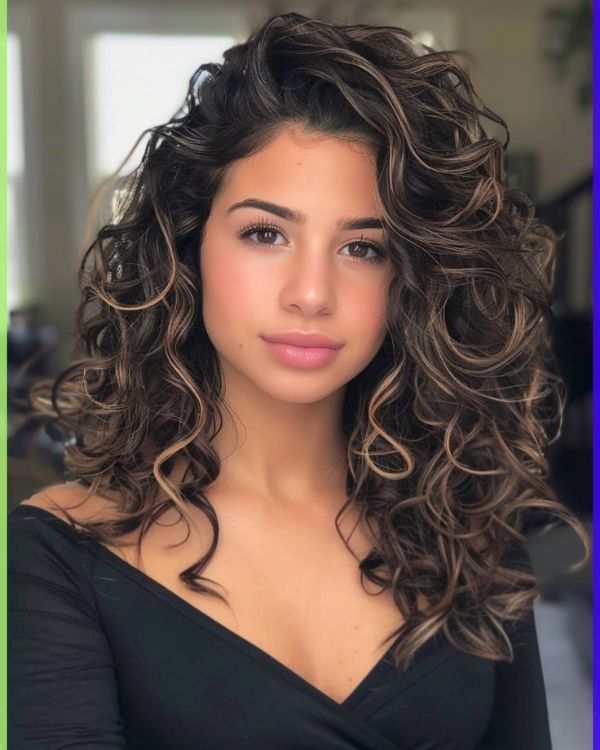 Long Curly Hair Fade