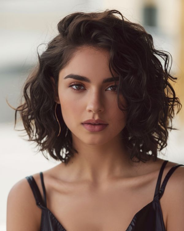 Medium Messy Curls