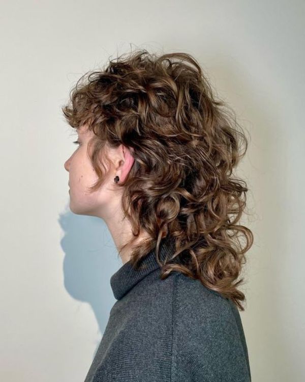 Modern Curly Mullet
