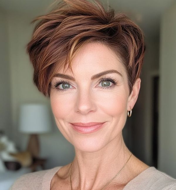 Tapered pixie cut