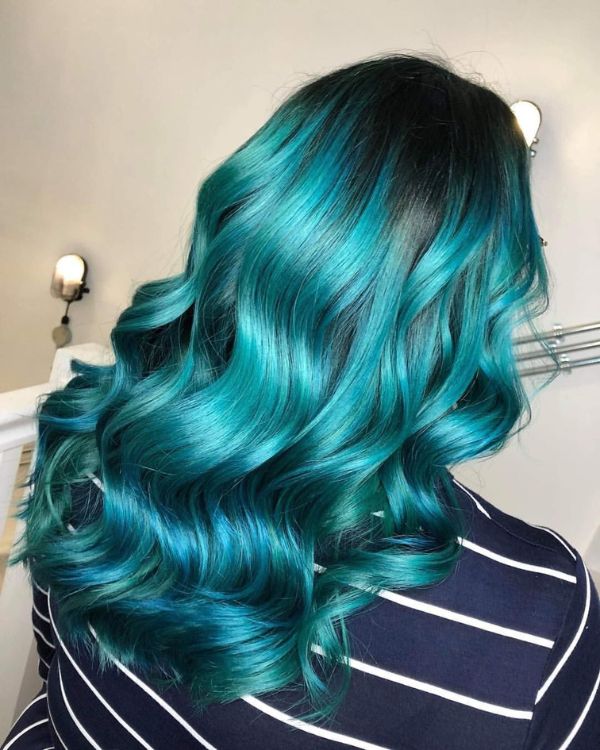 Blue and Teal Hair Colors