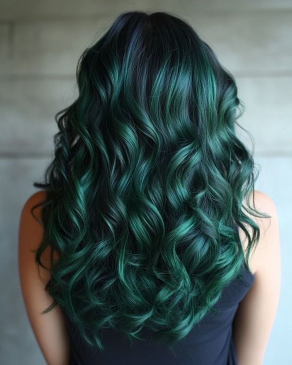 Green and Emerald Hair Shades