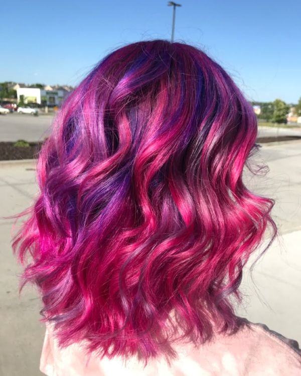 Pink and Magenta Hair Colors