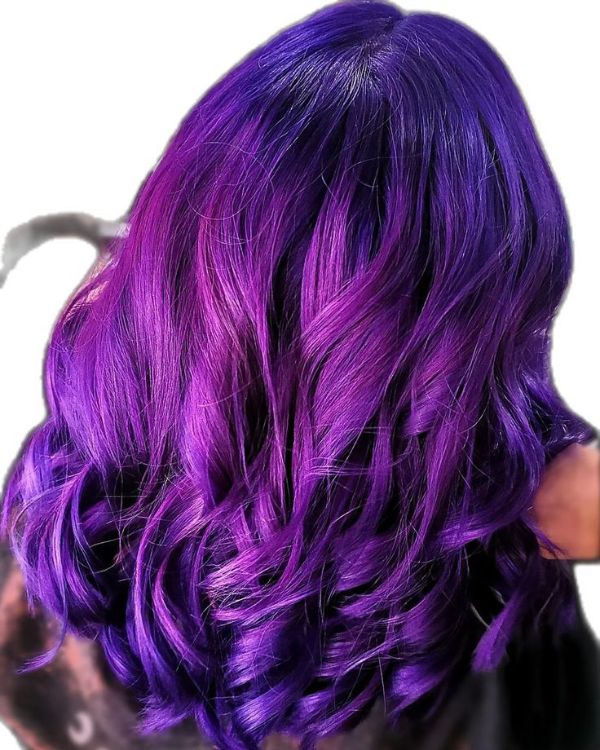 Purple and Violet Hair Shades