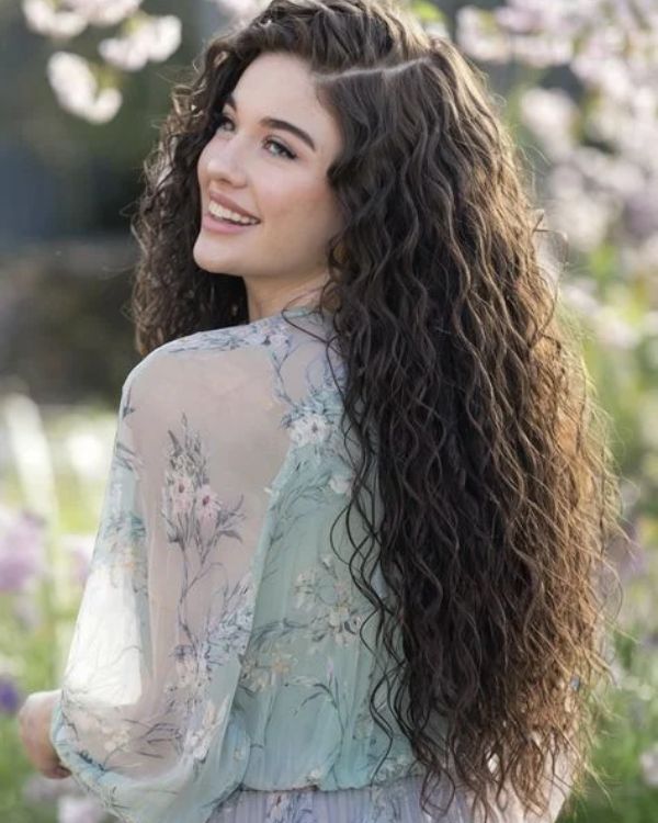 Long, Curly Hair