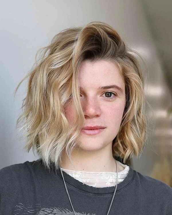 Messy Combed Over Hair