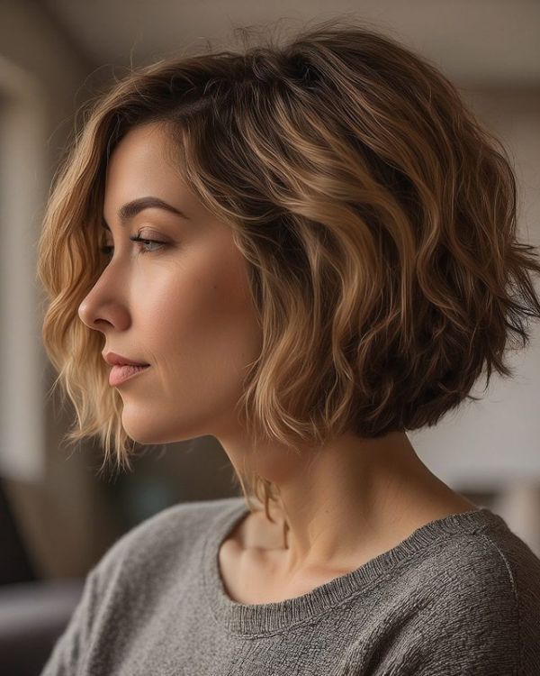 Messy, Short Hair